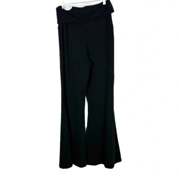 Aerie Offline OG Super Flare Foldover Hi-Rise Leggings Black Size Large L - Picture 6 of 12